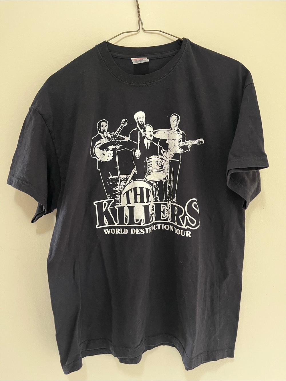 The Killers World Destruction Tour Parody Shirt Black Size L